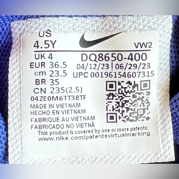 Nike LeBron Witness 7 Mid Kaleidoscope - DQ8650-400 Size 4.5Y - Picture 9 of 9